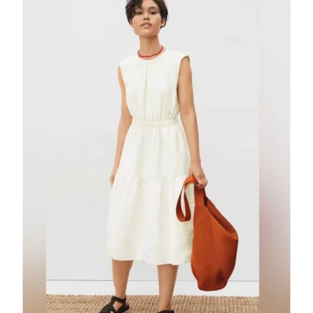 Everlane Cream Midi Dress